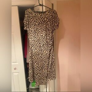 Womens size L leopard dress
